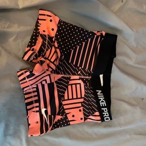 Nike pro spandex shorts